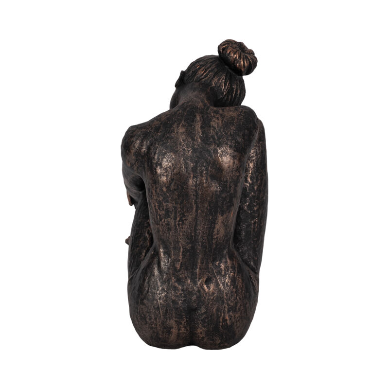 11" Resting Ballerina, Bronze image number 3