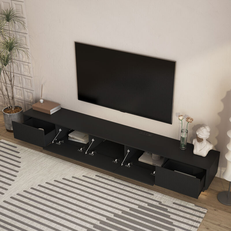 Zatsem LED TV Stand image number 2