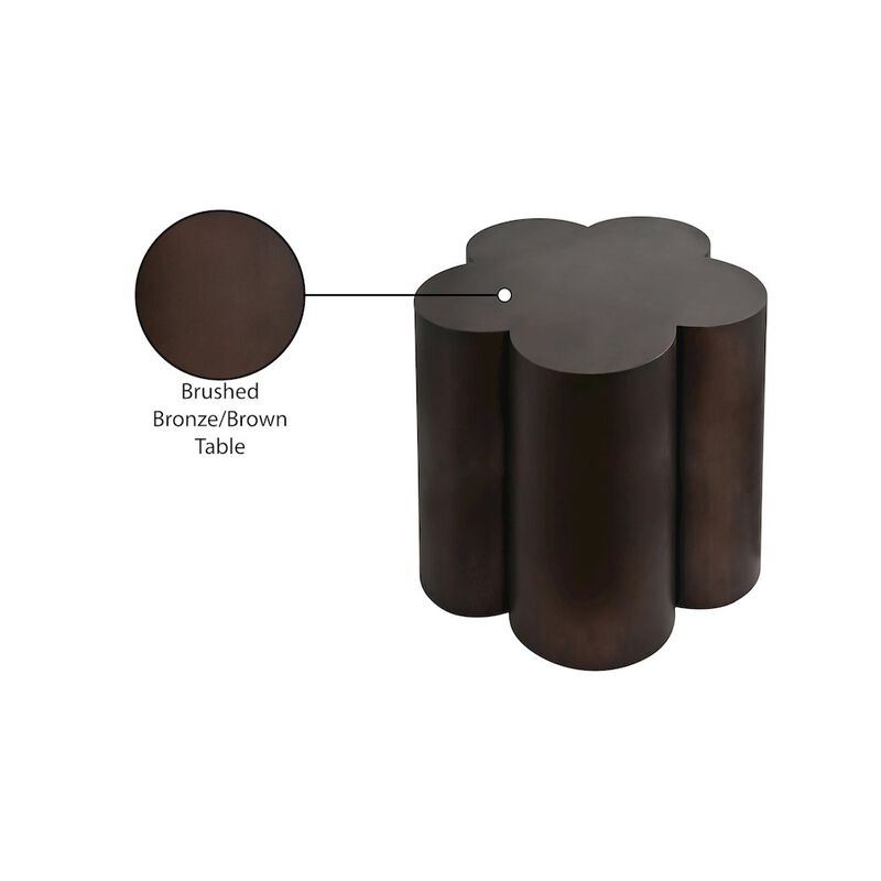Meridian Furniture Lucky Brown Iron End Table