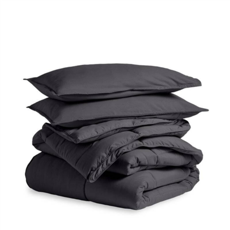 Machine Washable Wrinkle-Free Comforter Set &ndash; Cozy Down Alternative Fill