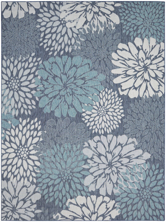 HomeRoots Floral Indoor Outdoor Area Rug