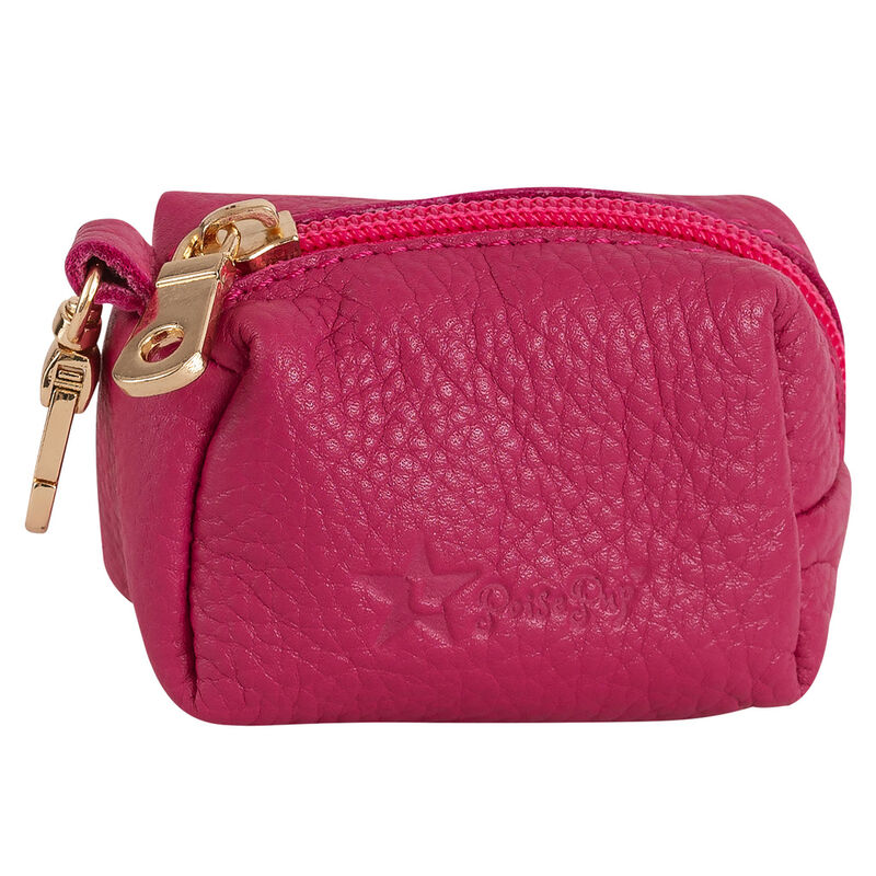 POISEPUP Fancy Handmade Genuine Leather Dog Waste Bag Holder for Girl & Boy Puppies