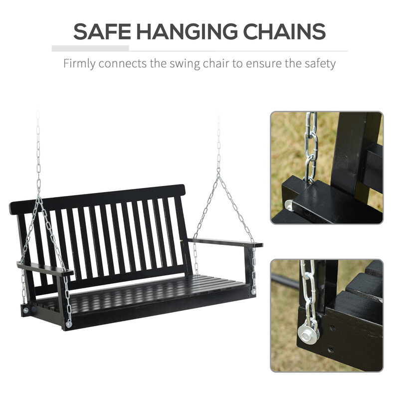 Hivvago Outdoor 2-Person Patio Porch Swing image number 3