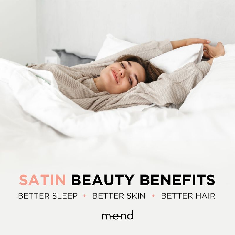 Luxury Satin Pillow Case - Super Soft Pillow Covers for Better Sleep & Hair (Pillowcase Set Of 2)