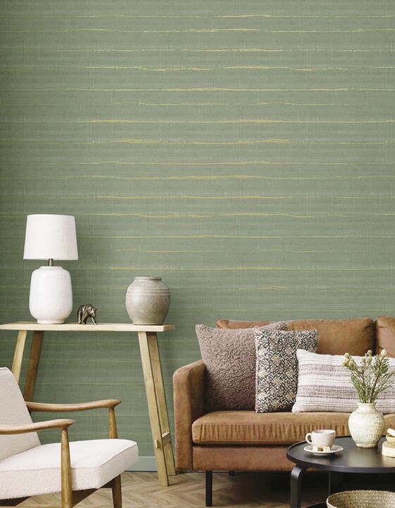 Italian Textures 4 Stripe Beige Wallpaper IT32432