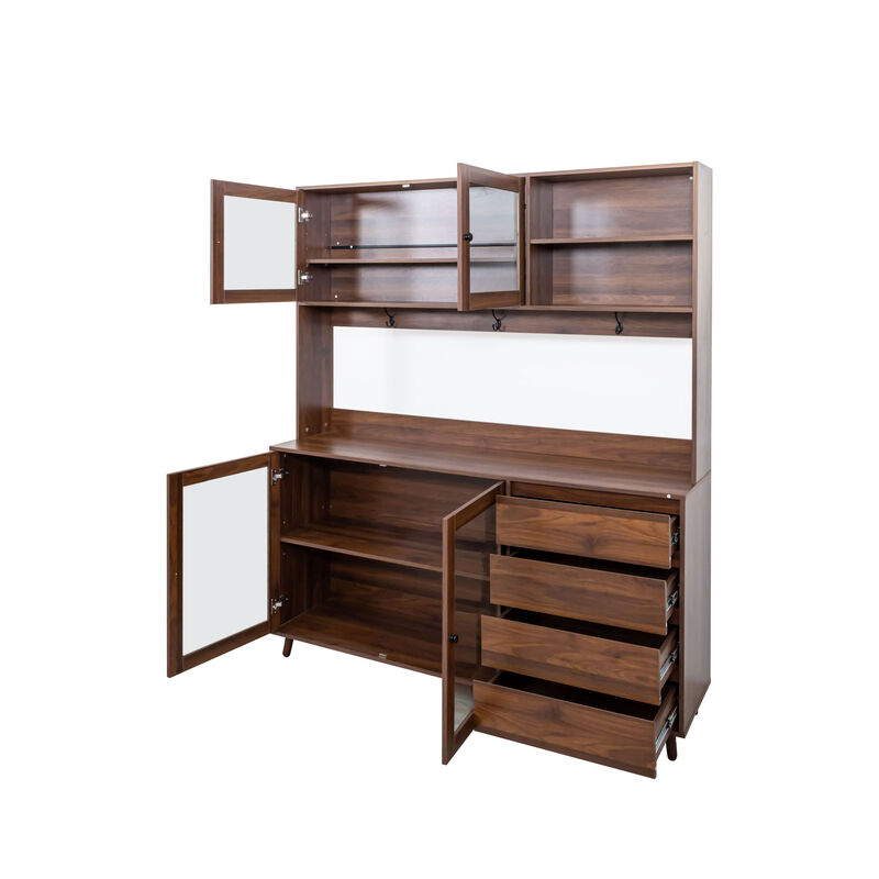 Slamvo Freestanding Kitchen Pantry Cabinet image number 5