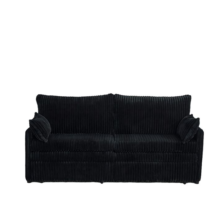 Futnel Modern Striped Corduroy Sofa