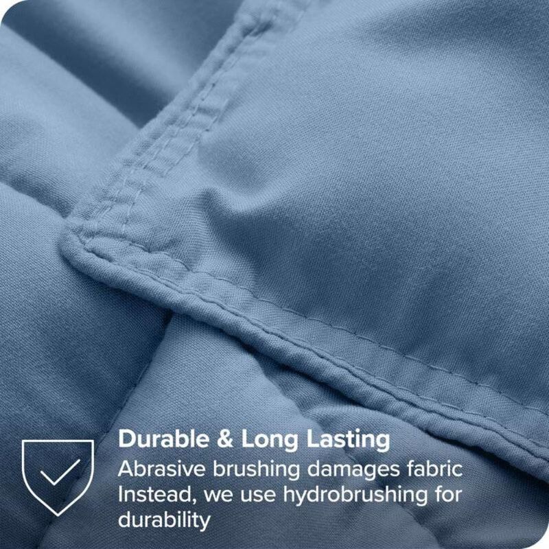 Hivvago King/Cal King Size All Season Super Soft Down Alternative Comforter Set Blue
