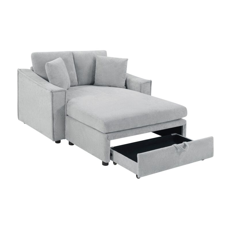 Bled Snowflake Velvet Chaise Sofa with Storage image number 6