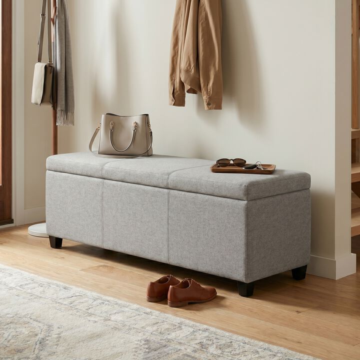 Simpli Home Avalon Storage Ottoman Bench