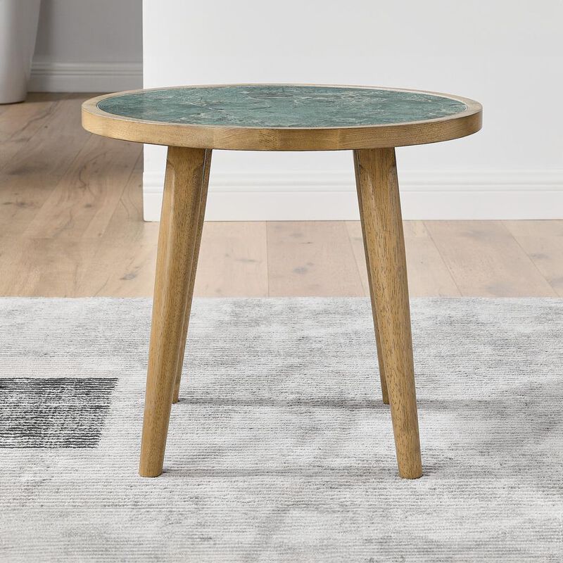 Novato End Table w Sintered Stone