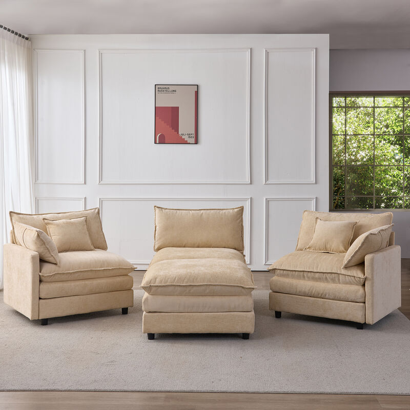 Vulwab 105" Modular Sectional Couch image number 8
