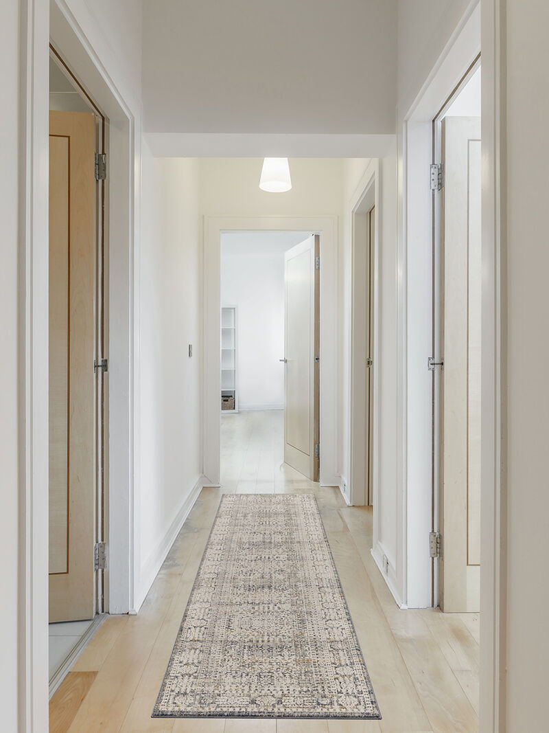 Lynx LNX05 Ivory/Slate 2'3" x 10' Rug