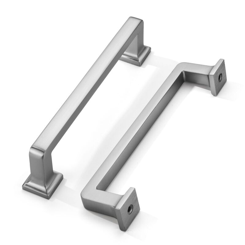 khtumeware 20 Pack Solid Brushed Brass Cabinet Pulls, 5 Inch(128mm) Hole Centers Gold Cabinet Handles Kitchen Hardware Straight