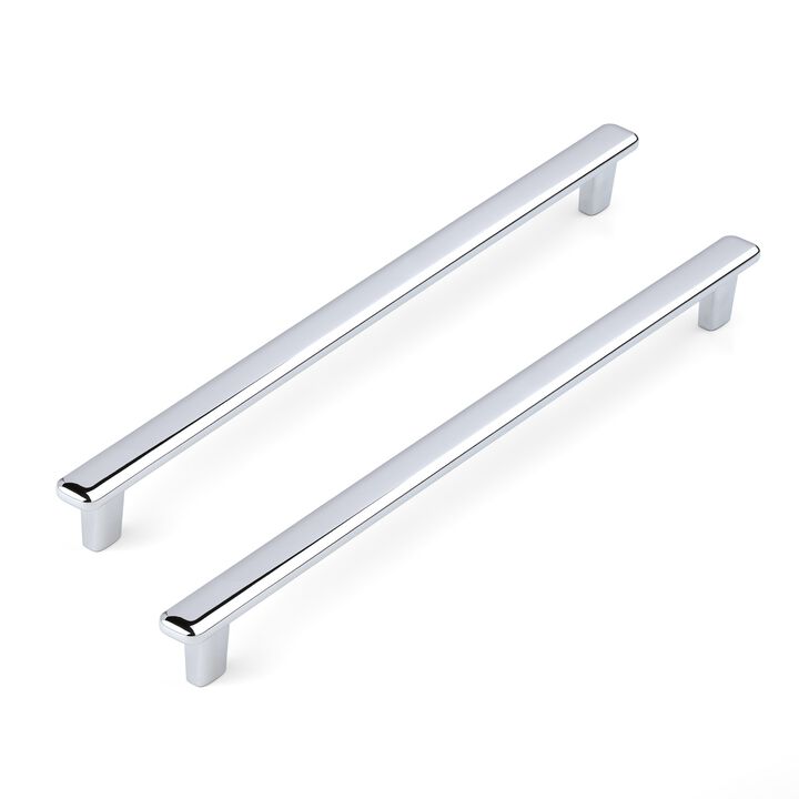 Hestia Hardware 10 Pack 10 Inch Modern Curved Edge Flat Bar Pull