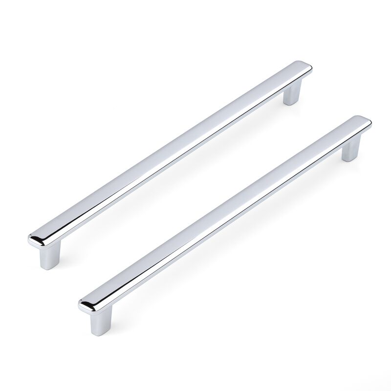 Hestia Hardware 10 Pack 10 Inch Modern Curved Edge Flat Bar Pull image number 0