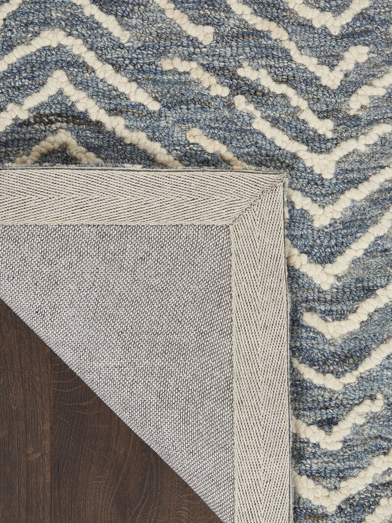 Colorado CLR02 Indigo/Ivory 3'9" x 5'9" Rug image number 1