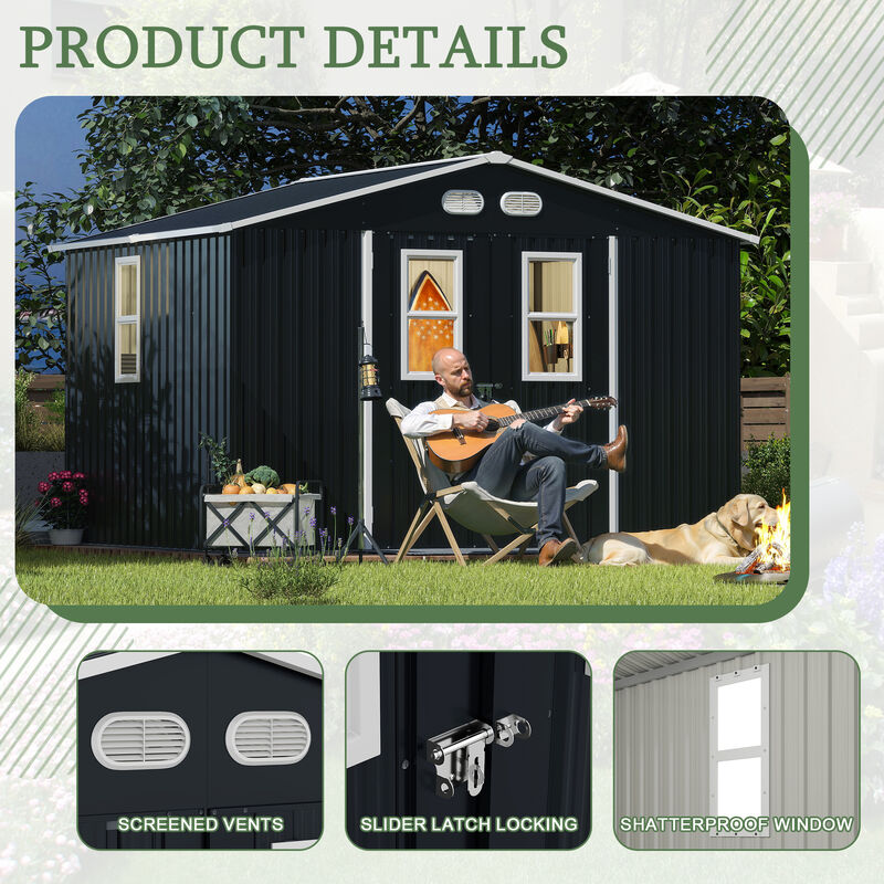 Outdoor Storage Shed, 8x10  protective film image number 4