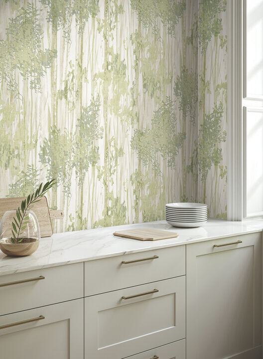 Aspen Grove Green Wallpaper
