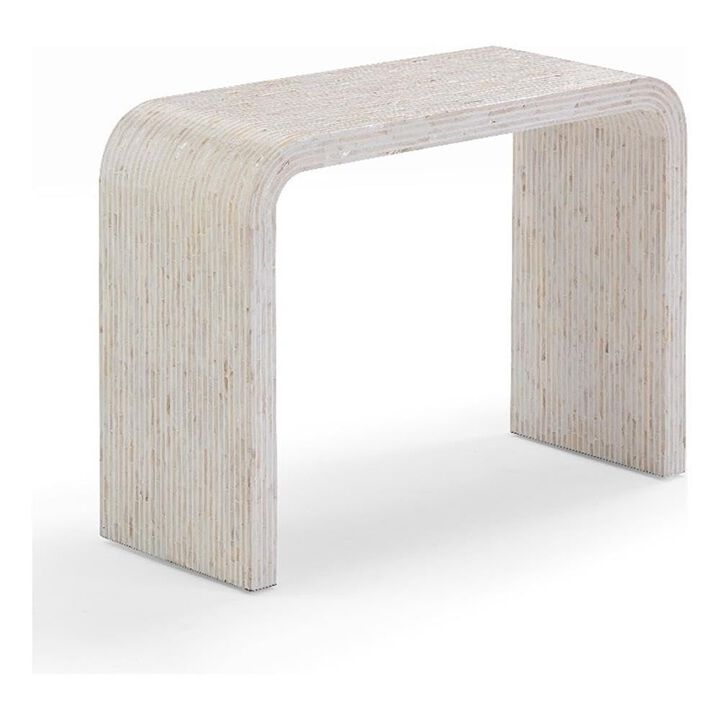 Tov Furniture Opus Cream Capiz Shell Console Table