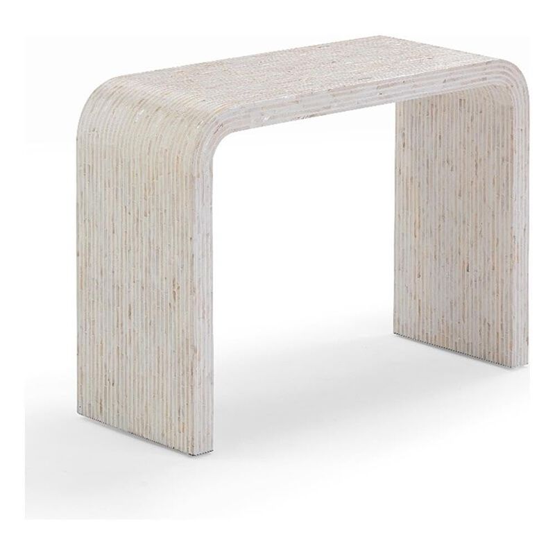 Tov Furniture Opus Cream Capiz Shell Console Table image number 0