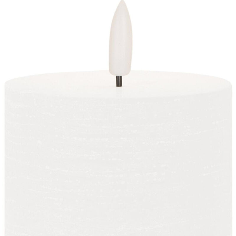 HomeRoots Set of Two Unscented Candle Flameless Pillar Candles image number 2