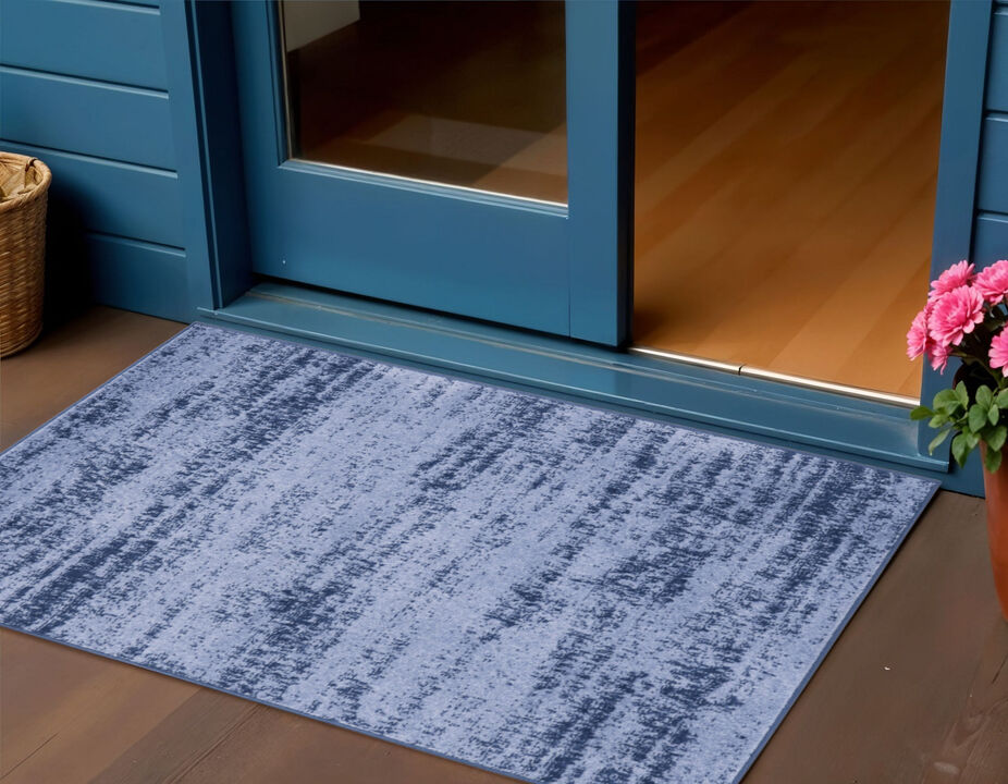 HomeRoots Abstract Indoor Outdoor Area Rug
