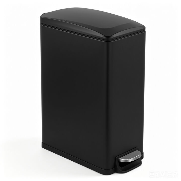 Innovaze 11.9 Gal./ 45 Liter  Slim Stainless-Steel-Made Matt White Step-on kitchen Trash Can