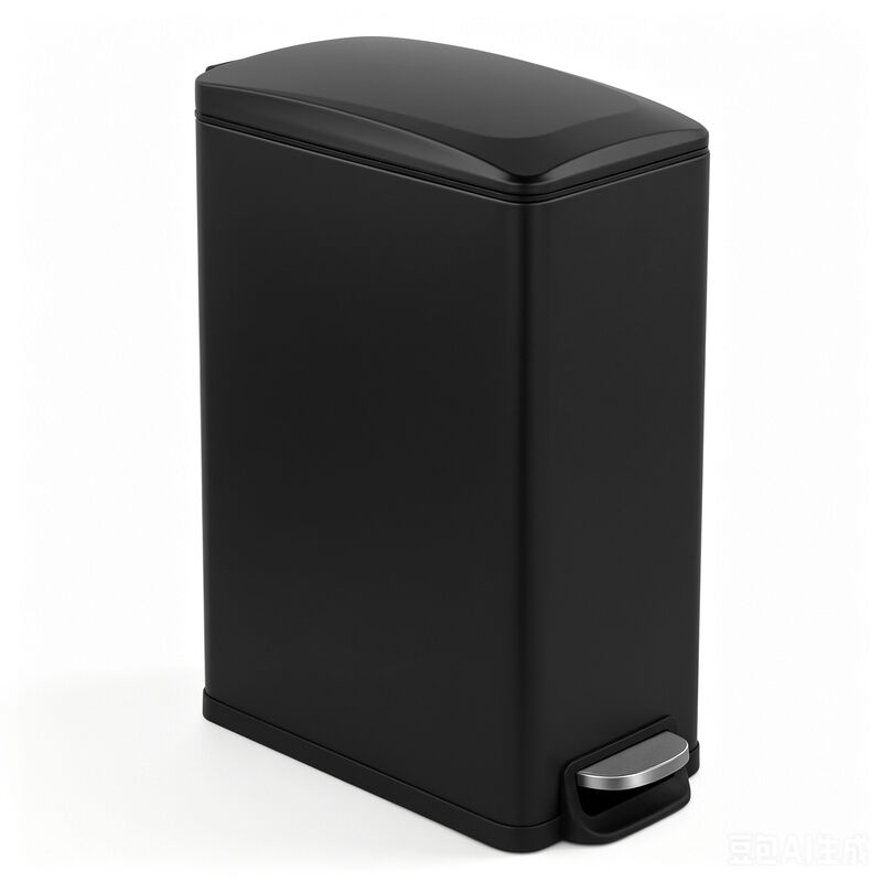 Innovaze 11.9 Gal./ 45 Liter  Slim Stainless-Steel-Made Matt White Step-on kitchen Trash Can image number 0