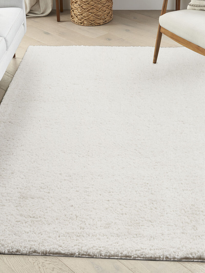 Modern Shag MMD02 Ivory 5'3" x 7' Rug