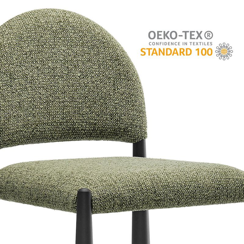 Hayley Upholstered Fabric Counter Stools Set of 2 image number 2
