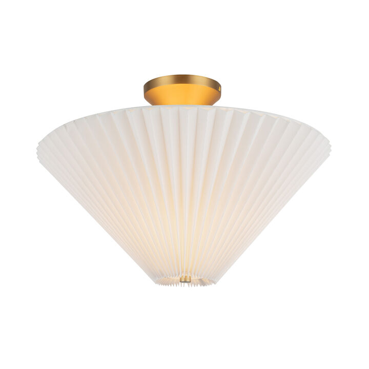 Bridgette 16 in Socket Semi Flush Mount