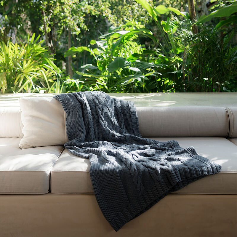 Drift Organic Cotton Throw Blanket image number 2