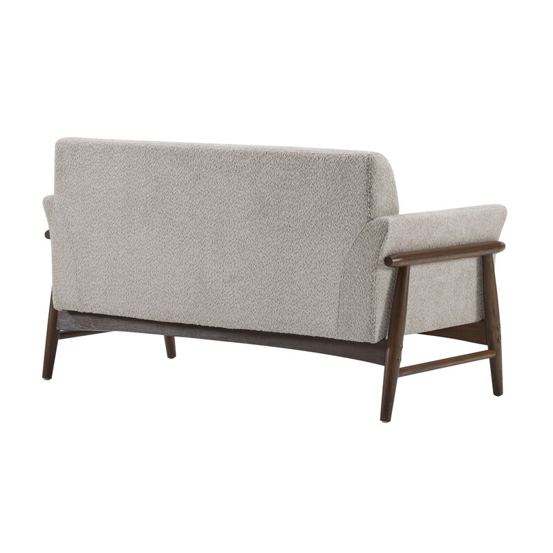 Christopher Knight Home Shiloh Modern 57.5" Elm Wood Frame Uphostered Loveseat