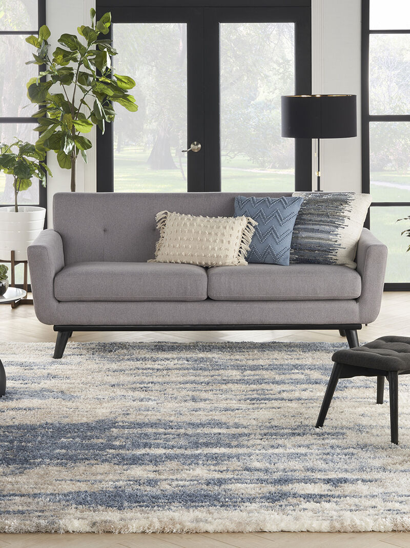 Dreamy Shag DRS10 Light Blue/Gray 7'10" x 9'10" Rug