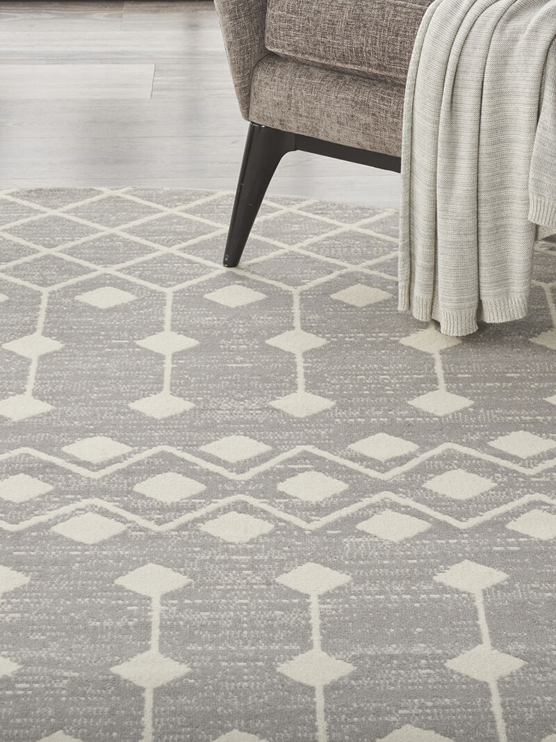 Grafix GRF37 Gray 8'6" x 12' Rug