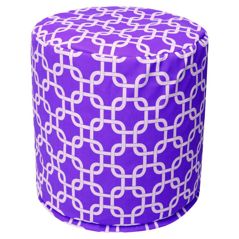 Majestic Home Goods Pouf Links Purple