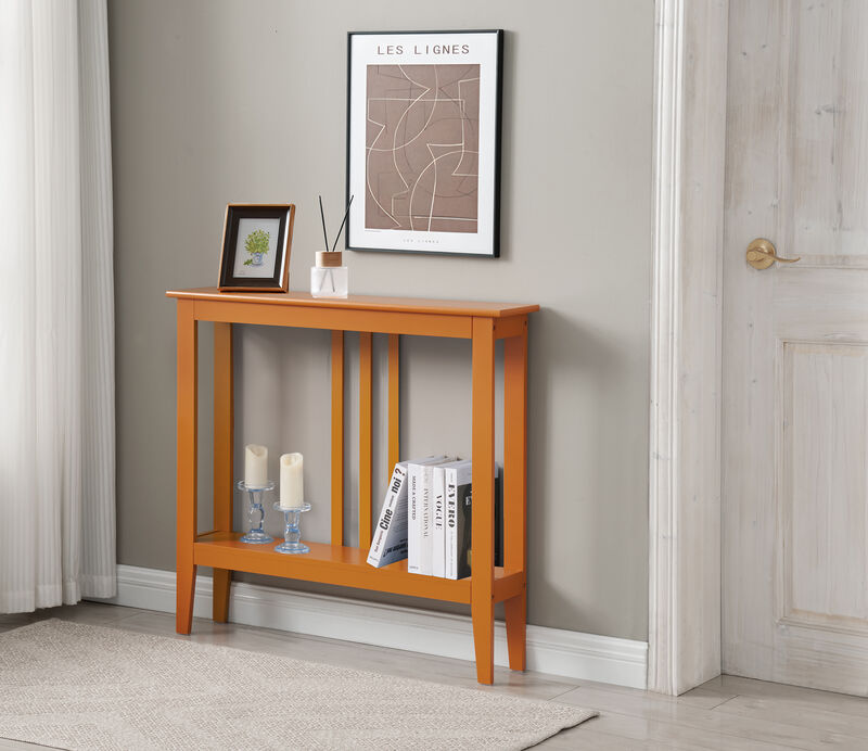 Kings Brand Furniture Balfour Console Table – Durable Wood, Windsurfer Finish, Smooth Top & Lower Shelf