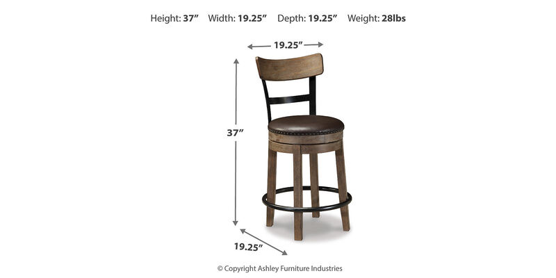 Pinnadel Counter Height Bar Stool image number 2