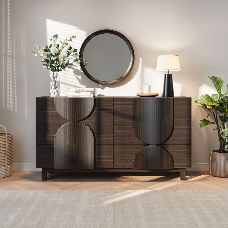 Nugick 6 Drawer Dresser for Bedroom image number 1