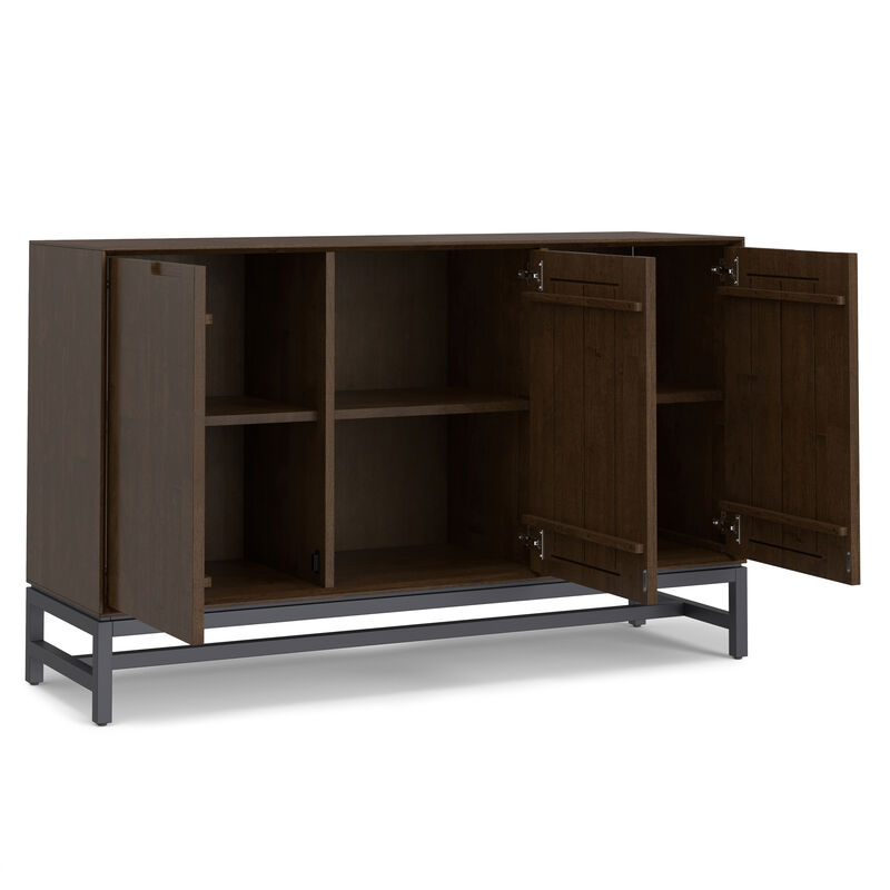 Simpli Home Banting Mid Century 3 Door Sideboard Buffet image number 4
