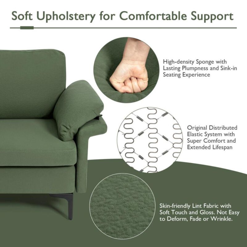 Hivvago Extra Large L-shaped Sectional Sofa with Reversible Chaise