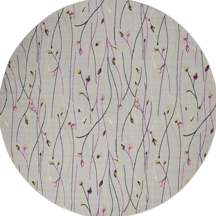 HomeRoots Floral Power Loom Area Rug