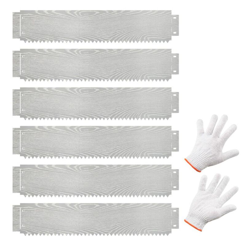 Hivvago 6-Pack 20 FT Galvanized Metal Landscape Edging for Lawn