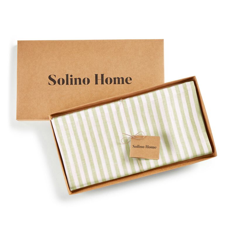 Linen Table Throw - Amalfi Stripe