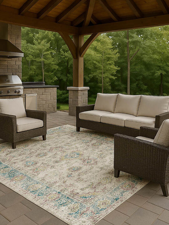 Tuscany TU7 Linen 9' x 12' Rug