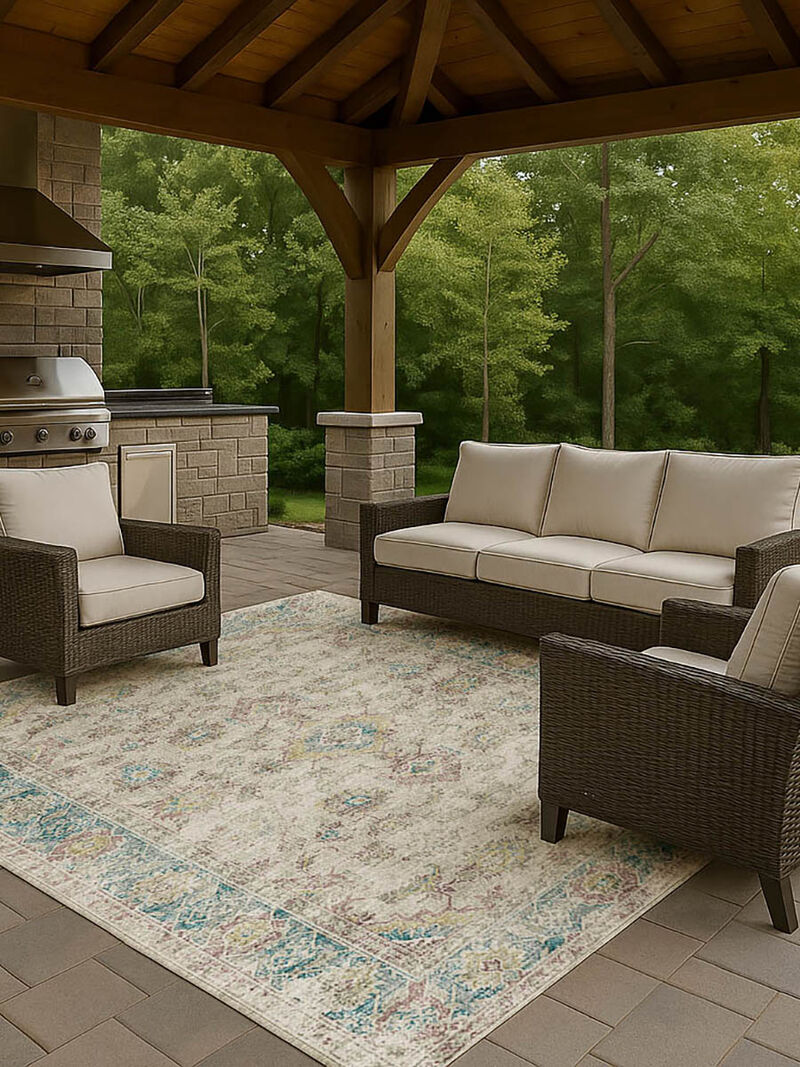 Tuscany TU7 Linen 9' x 12' Rug