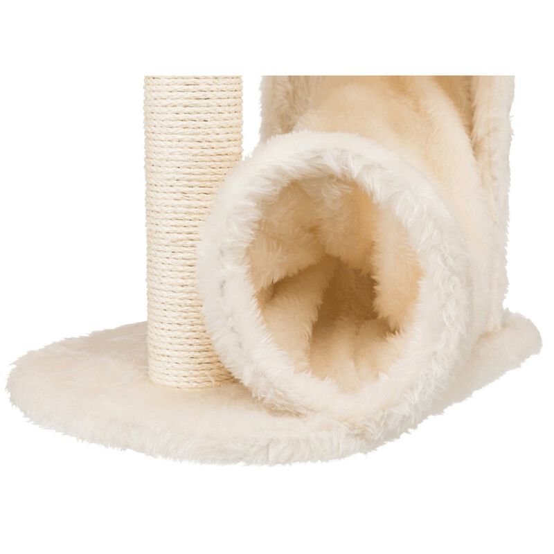 TRIXIE Baza Gandia Plush 26.8" Cat Tree with Sisal Scratching Post-Hammock & Tunnel image number 5