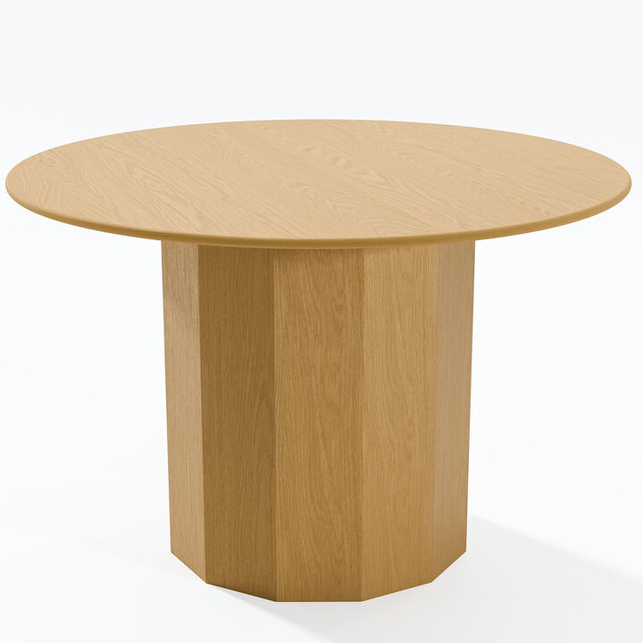 46 Round Edge Wooden Dining Table