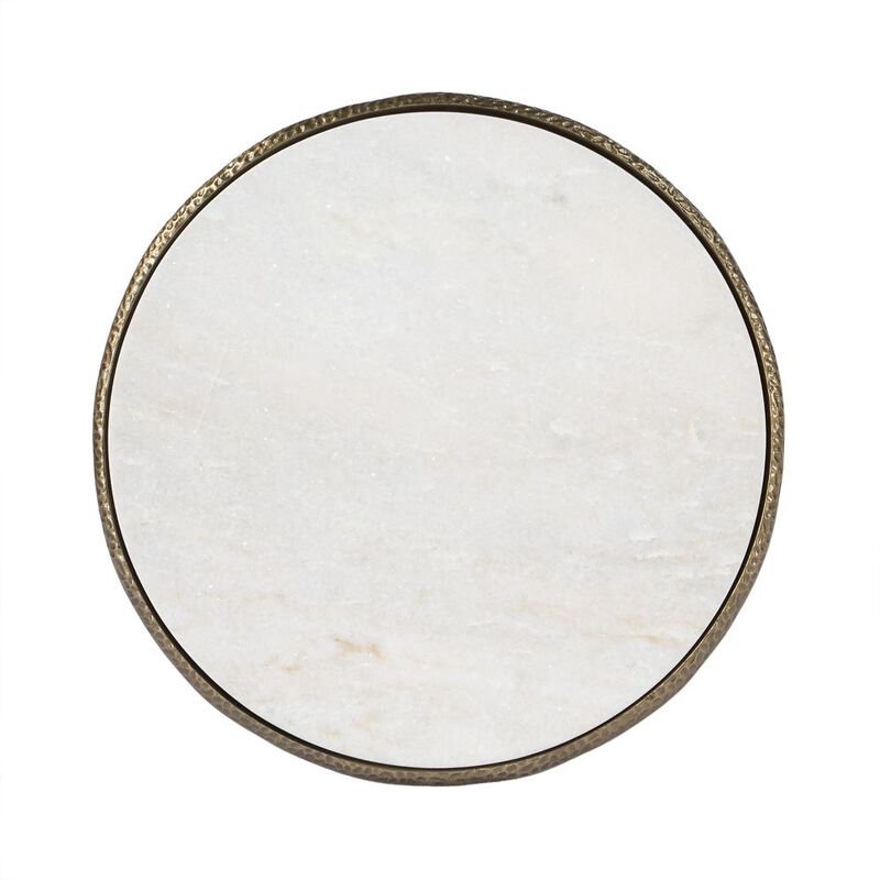 Butler Specialty Switlania Marble Side Table, Gold